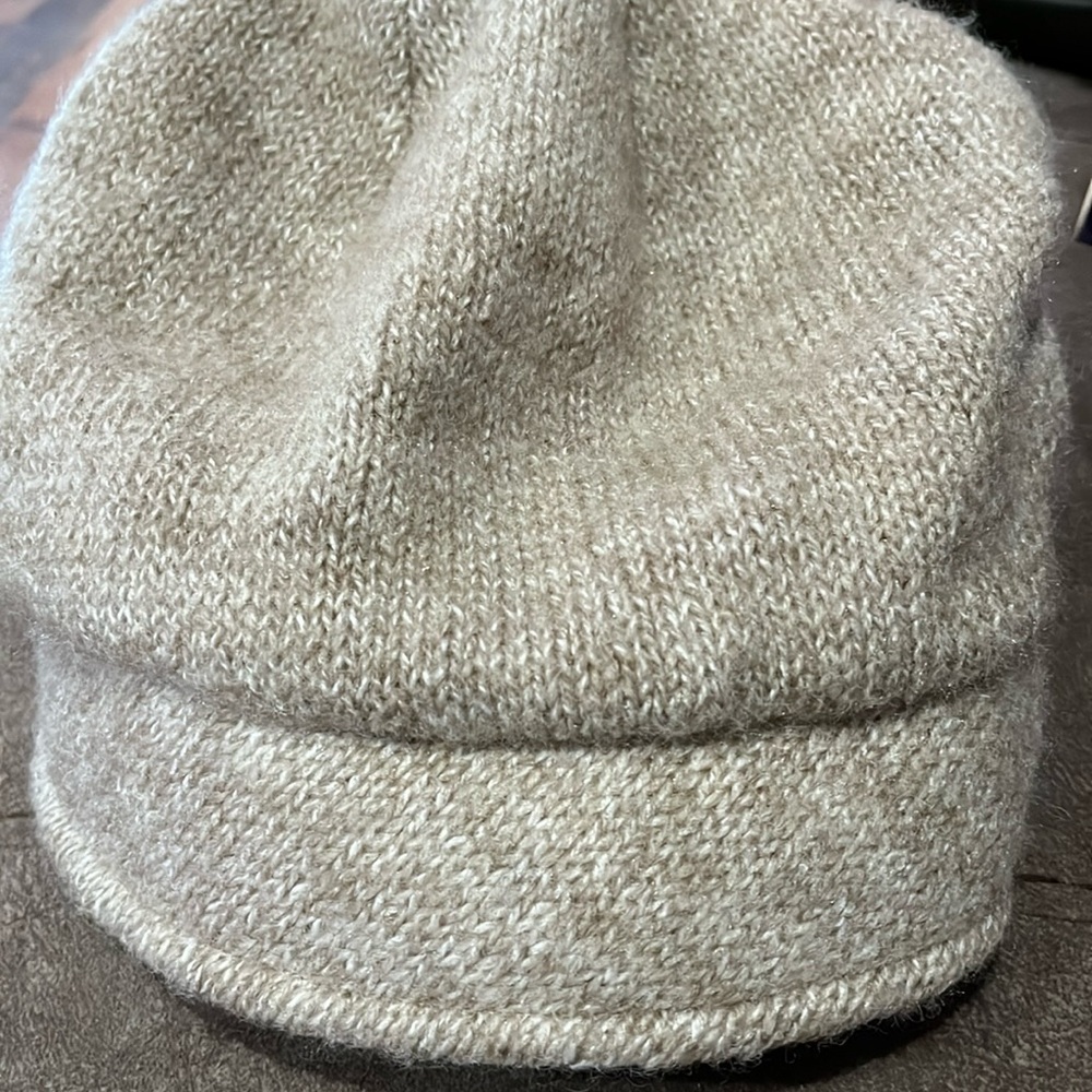Cozy Beige Knit Women's Hat